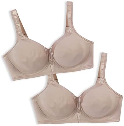 Playtex feminino de 18 horas Silky Smoothing sem fio BRA US4803 Disponível com opção de 2 pacote