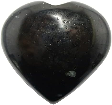 Cristais de cetim Black Turmaline Protection Love Stone 2,75-3,0 polegadas