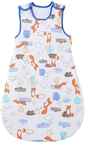 MoseBears Sack Sack Baby vestível cobertor com zíper de duas vias, 2,5 TOG Cotton Sleep Sack unissex