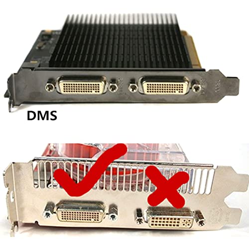 Cablecc DMS-59pin Male lfh 60pin para duplo Cabo de extensão de divisão feminina de 15pin VGA RGB para placa de gráfico
