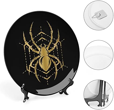 Placa decorativa dolden spiderceramic com suporte de chinês personalizado para a cozinha da sala de estar em casa