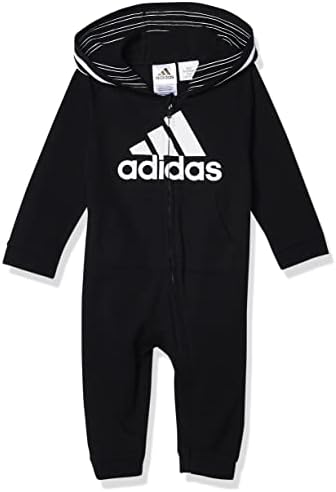 Adidas Baby-Boys de manga comprida Zip Copa com capuz dianteiro