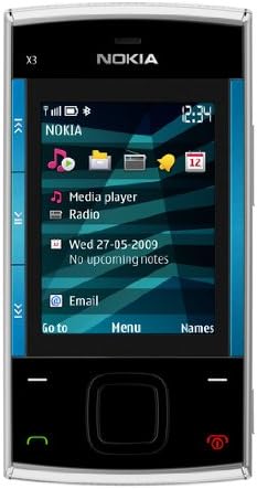 Nokia X3 Slider GSM Quad-Band desbloqueou telefone celular com câmera de 3,5 MP e memória de 2 GB SD-versão dos EUA com garantia