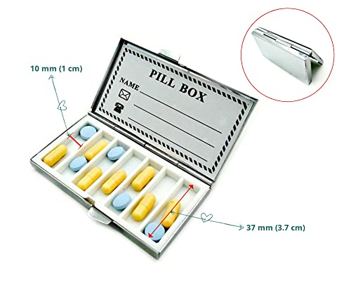 Caixa de pílula de viagem para bolsa, organizador diário de comprimidos, caixa de comprimidos de vitamina