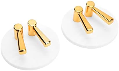 Porta -escova de dentes, 2pcs quadris de ouro suporte de parede suporte auto adesivo Punch grande capacidade de carregamento para banheiro