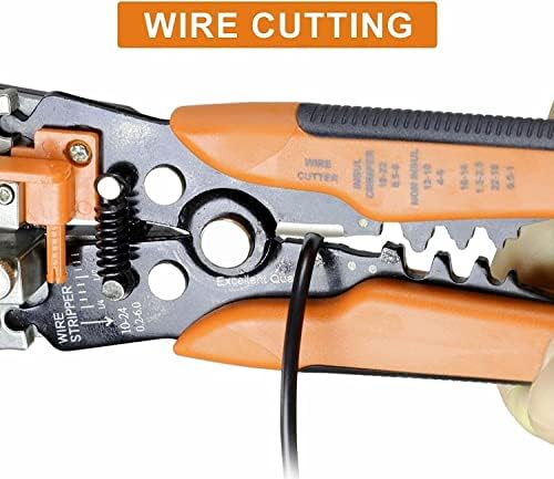 Brewix Tongs Crimper Cable Cutter Automatic Wire Stripper Ferramentas de remoção multifuncional Crimping Piculadores Terminal 0,2-6,0mm2 Crimper da ferramenta