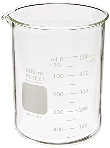 Pyrex griffin baixo formulário de 600 ml de copo graduado em 6pk