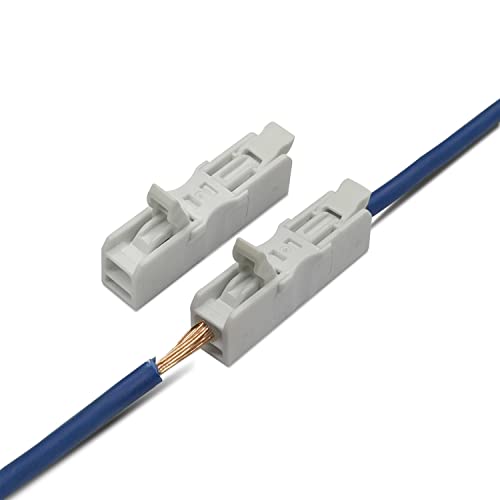 Conectores de fio embutido porcas, dicio 50 pcs alavanca conectores compactos conectores de splicing em linha elétrica Connector