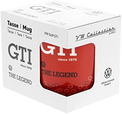 Coleção BRISA VW - Volkswagen Golf GTI Coffee Caneca, xícara de chá para cozinha, garagem, escritório - equipamento de acampamento/idea