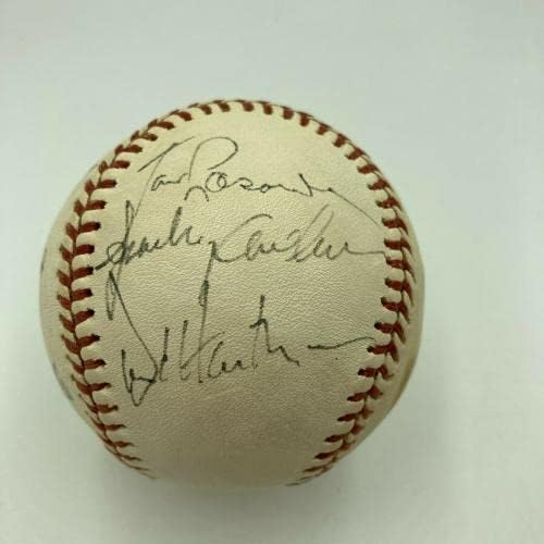 Sandy Koufax assinou duas vezes o Los Angeles Dodgers Legends assinado Baseball JSA COA - Bolalls autografados
