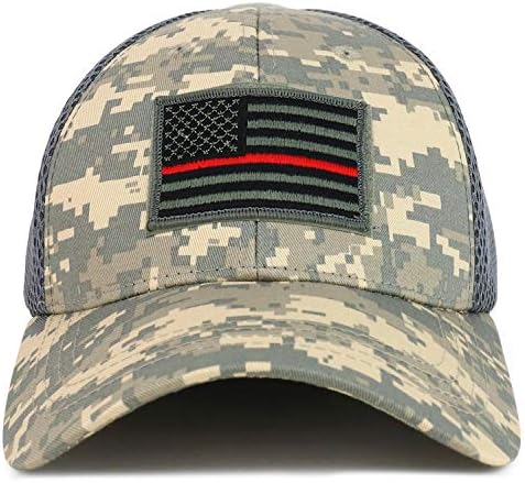 Armycrew USA FLAND FINO RED LINHA TAPELAÇÃO TACELAÇÃO CAP MESH Air Mesh Flex