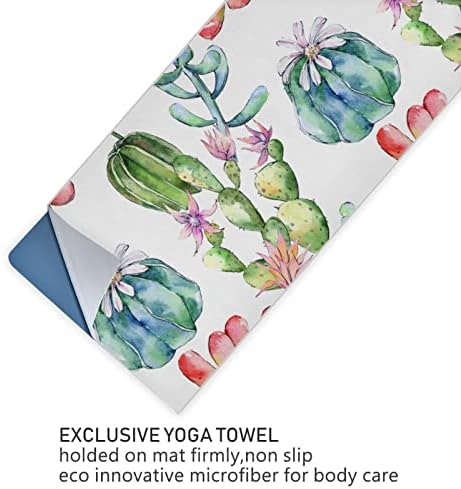 Aunstern Yoga Blanket Tropical-Scoculenta-Watercolor Yoga Towel Yoga Mat Toalha