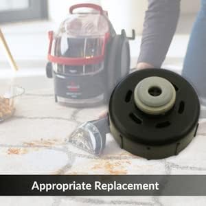 Black Cap & Insert Asset Replactment for Bissell Spotbot Pet Pet Carpet Cleaner, OEM 2037477 | Peças e acessórios a vácuo