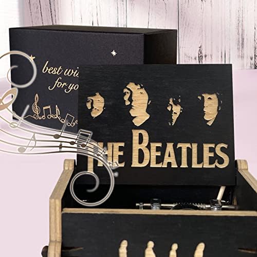 Orimami The Beatles Gifts - Que seja clássica caixa de música esculpida em mão de mão, presentes para os fãs dos beatles amigos