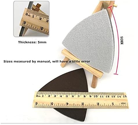 Lia de polimento de metal de madeira Triangular molhado/seco flocking sponge Sand Disc Redapa