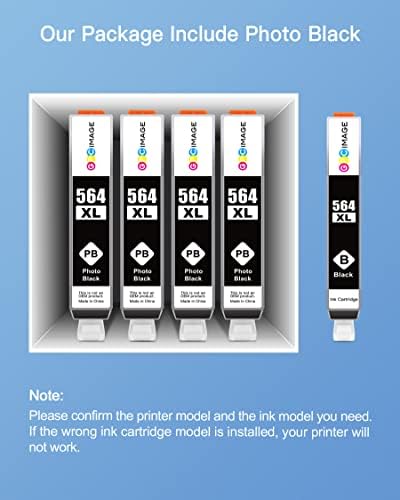 Substituição de cartucho de tinta compatível com imagem GPC para HP 564XL 564 XL Compatível com Deskjet 3520 3522