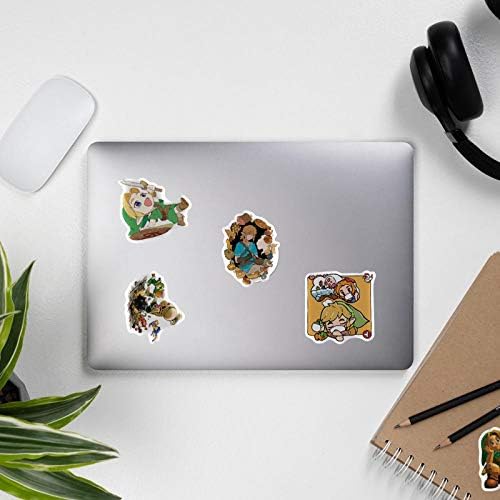 A Legend of Zelda Game Stickers, adesivos à prova d'água de 50pcs de vinil para laptop, pára -choque, skate, garrafas de água,