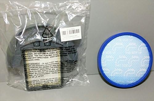 Hoover HEPA Exaustão 411018001 e 304087001 Kit de filtro primário lavável circular azul para rebitáveis ​​de elite sem saco de saco.