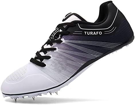 Turafo Professional Mens Womens Track and Field Shoes Spikes Race Jumping Sneakers Running Sneakers