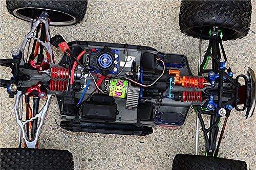 GPM para traxxas E -Revo edição sem escova Peças de atualização de alumínio traseiro e inferior braço de suspensão - 4pcs Conjunto preto