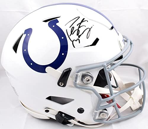 Peyton Manning autografado Colts Speed ​​Flex F/s Autêntico capacete - fanáticos - capacetes autografados da NFL