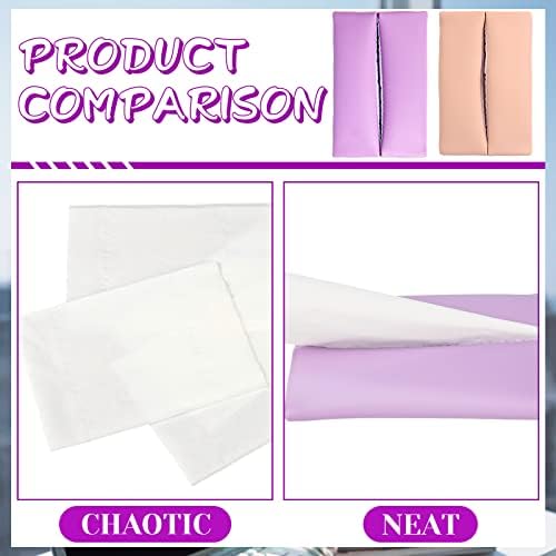 Pocket Laber de lenço de papel para bolsa, porta -tecidos de couro suave PU