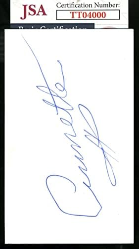 Annette Funicello JSA Cert assinou 3x5 Índice Autograph