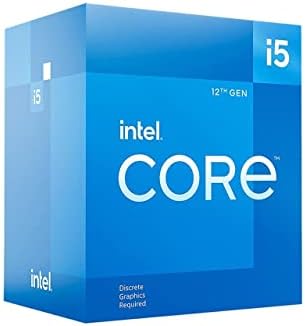 Intel núcleo i5 núcleo 12400f Processador de mesa 18m Cache e ThermalTake ToundPower GF1 650W 80+ SLI/Crossfire Crossfire