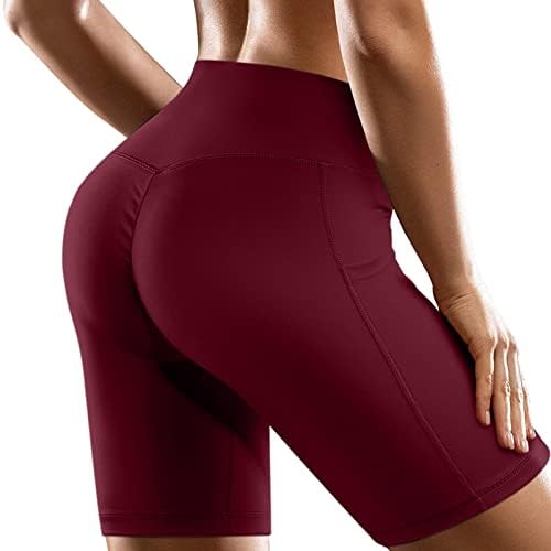 Bolsa de ioga de tamanho plus shorts para mulheres 3x bolsões de treinamento feminino