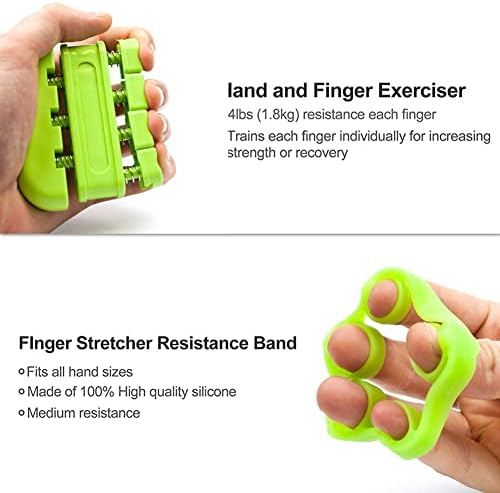 DHTDVD 4/5PCS/Set Spring Hand Grip Power Strength Expander para fortalecedor de mão Recuperação muscular Manute