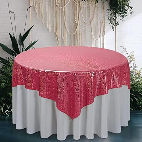 Toca de mesa de lantejoulas de ouro rosa ajustável para festas - 90x132 polegadas - brilho de brilho de brilho de mesa