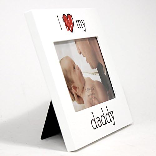 Lawrence Frames 'I Love My Daddy' Picture Frame, 6 por 4 polegadas, branco