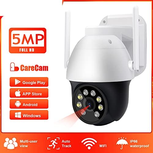 Fan Ye 3/5MP Câmera Wi -Fi Proteção de segurança externa Casa à prova d'água Câmeras de Wi -Fi externo CCTV IP IP Webcam