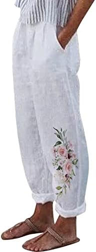 calça de moletom longlantii feminino omen de bolsos casuais calças elásticas da cintura