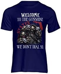 Felicidade se espalhou bem-vindo à camiseta dos estados da Gunshine