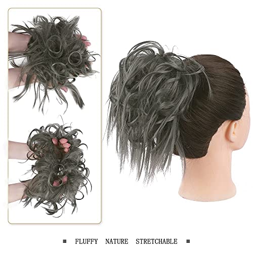 AiSi Beauty Tousled Updo Hair Pieces Messy Bun Scrunchies Extensões Peças de cabelo e rabos de cavalo Extensões de