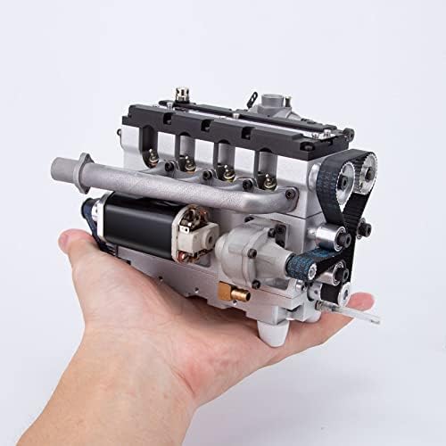 PowerBrick Miniatura SOHC Inline 17.2cc motor nitro, motor de combustão interna de partida elétrica refrigerada a quatro