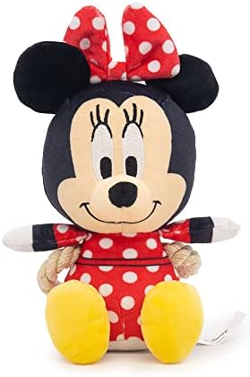 Toy Disney Dog Toy, Minnie Mouse Chibi Sitting Pose Pesp Pet Toy, pelúcia com corda