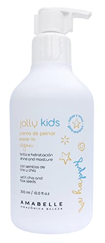 Creme de estilo ica Beleza Jolly Kids | Vegano | Hidrata e nutre | Para todos os tipos de cabelo | com extratos de iflower |