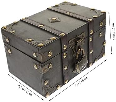 Organizador da caixa de Zerodeko esconde grandes presentes de piratas cinzas tesouro de gabinete de anel cinza e retro