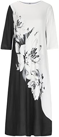 Vestidos femininos vestido maxi floral vestido de cintura alta plus size vestidos de verão de chiffon maxi vestido estampado