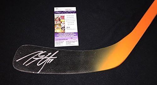 Marc Staal assinou o Detroit Red Wings em tamanho real JSA Coa New York Rangers - Sticks NHL autografados