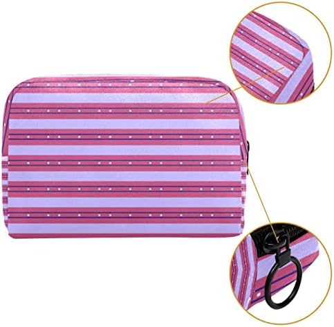 Tbouobt Cosmetic Bag for Women, Bolsas de maquiagem Bolsa de higiene pessoal espaçosa Gift, Stripe roxo