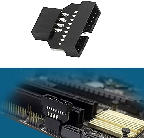 Sinloon USB 2.0 9pin Habitação reversível para a placa -mãe USB 3.0 Adaptador masculino de cabeçalho de 19pin, adaptador