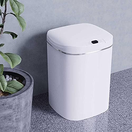 Lixo inteligente plástico doméstico pode detectar automática com capa grande lixo do banheiro do quarto da cozinha