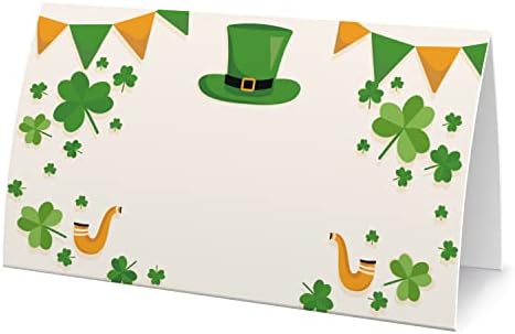 St. Patrick's Day Food Tent Rótulos - Coloque cartões para o dia de São Patrício, Table Place Cards - Buffet Food Label,