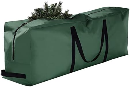 Bolsa de armazenamento de árvore de Natal, para manuseio reforçado, contêiner de armazenamento de armazenamento de garagem para garagem lâmpadas de luzes de natal