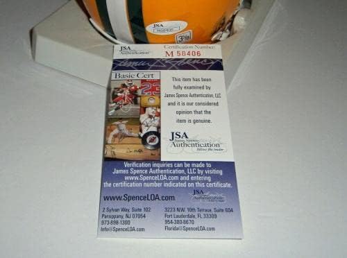Packers Bart Starr assinou mini capacete JSA CoA Auto -Autographed Green Bay Hof - Mini capacetes autografados da NFL
