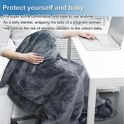 Tang Small Fish EMF Blanket - como cobertura de proteção para um cobertor de gravidez de gravidez de grande proteção, cobertor de gravidez, tamanho 50 x 60 - Este não é uma gaiola de faraday