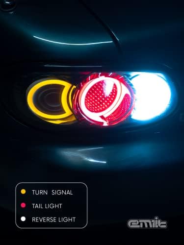 EMIIT Autogarage LED Infinity Mirror Light Conjunto para Mazda Miata NB 98-05